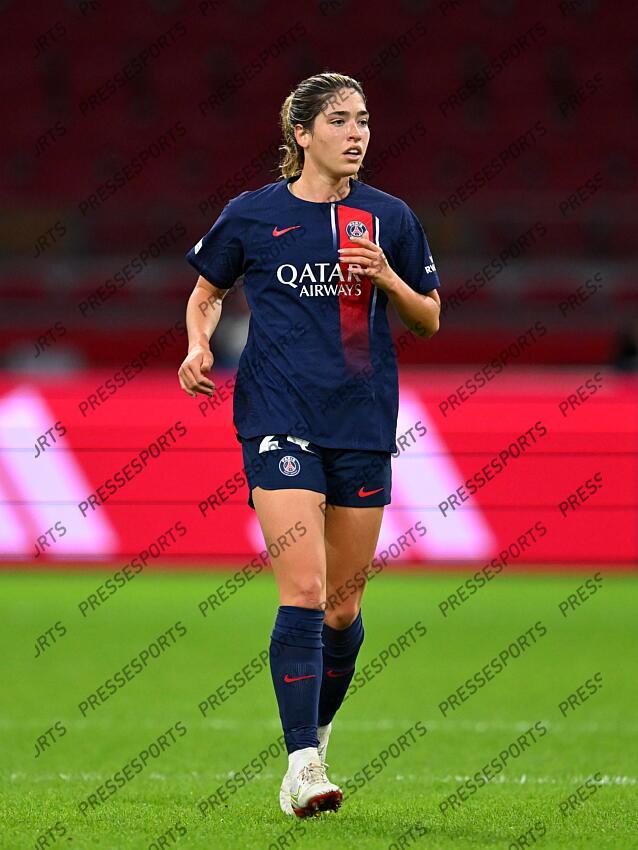 AMSTERDAM - Korbin Albert of Paris Saint-Germain during the UEFA Women's Champions League Group C match between Ajax Amsterdam and Paris Saint Germain at the Johan Cruijff ArenA on November 15, 2023 in Amsterdam, Netherlands. ANP | Hollandse Hoogte | GERRIT VAN COLOGNE (F) AJAX AMSTERDAM-(F) PSG (2-0) 