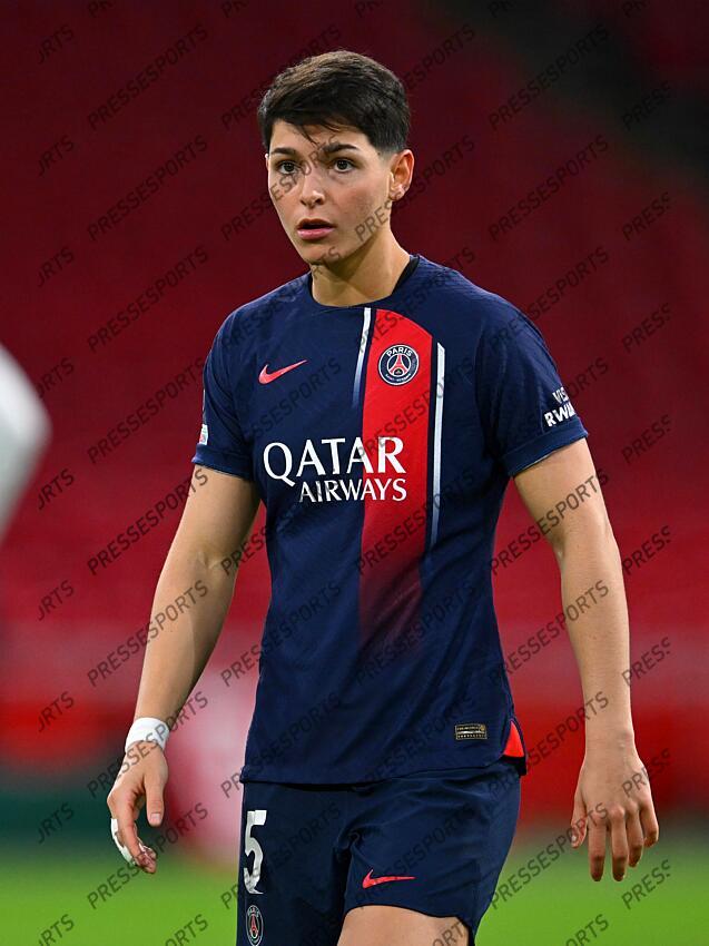 AMSTERDAM - Elisa de Almeida of Paris Saint-Germain during the UEFA Women's Champions League Group C match between Ajax Amsterdam and Paris Saint Germain at the Johan Cruijff ArenA on November 15, 2023 in Amsterdam, Netherlands. ANP | Hollandse Hoogte | GERRIT VAN COLOGNE (F) AJAX AMSTERDAM-(F) PSG (2-0) 