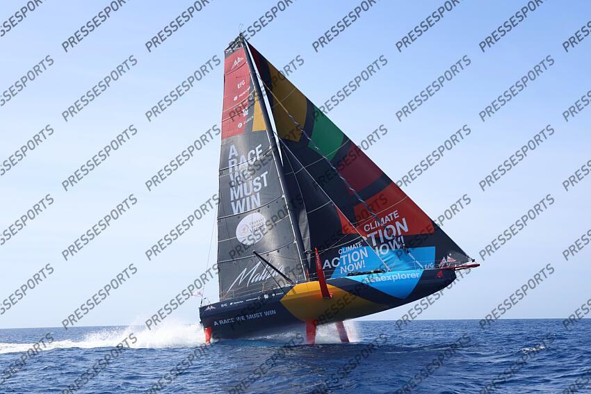 hermann (boris) - (ger) - haris (william) - (gbr) - ARRIVEE TRANSAT JACQUES VABRE 2023 7e categorie Imoca MALIZIA SEAEXPLORER 