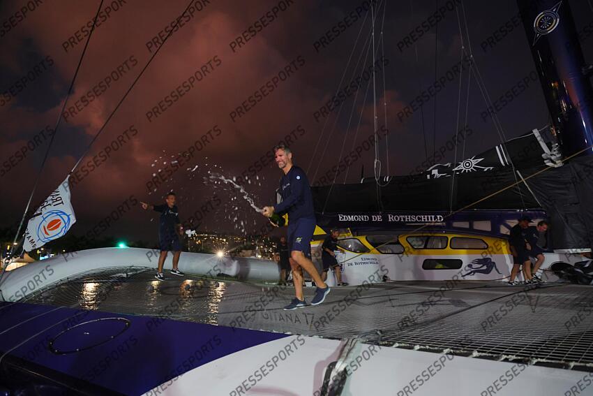 israel (erwan) ARRIVEE TRANSAT JACQUES VABRE 2023 skippers : caudrelier (charles) israel (erwan) 
