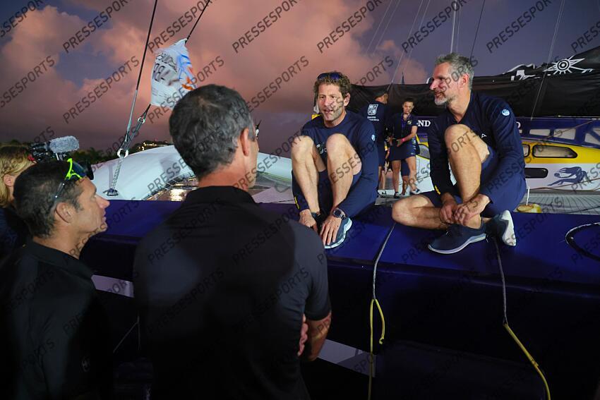 caudrelier (charles) israel (erwan) ARRIVEE TRANSAT JACQUES VABRE 2023 skippers : caudrelier (charles) israel (erwan) 