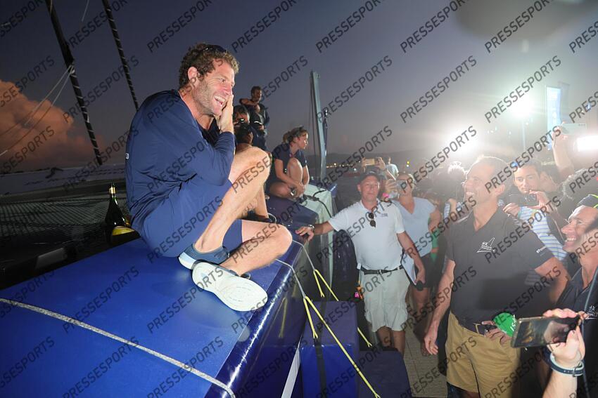 ARRIVEE TRANSAT JACQUES VABRE 2023 skippers : caudrelier (charles) israel (erwan) 