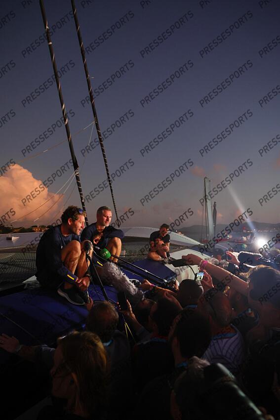 caudrelier (charles) israel (erwan) ARRIVEE TRANSAT JACQUES VABRE 2023 skippers : caudrelier (charles) israel (erwan) 