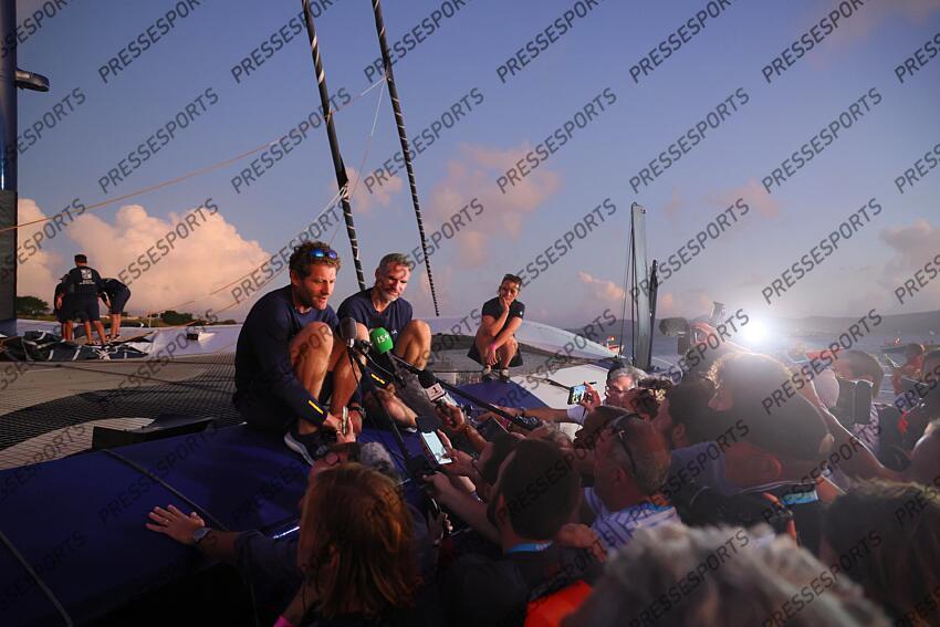 caudrelier (charles) israel (erwan) ARRIVEE TRANSAT JACQUES VABRE 2023 skippers : caudrelier (charles) israel (erwan) 