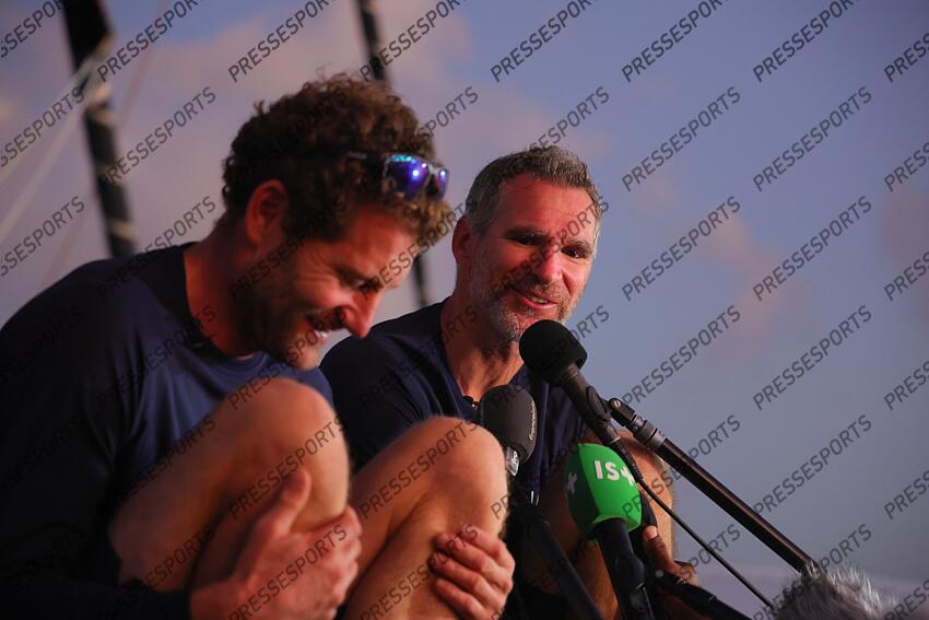 caudrelier (charles) israel (erwan) ARRIVEE TRANSAT JACQUES VABRE 2023 skippers : caudrelier (charles) israel (erwan) 