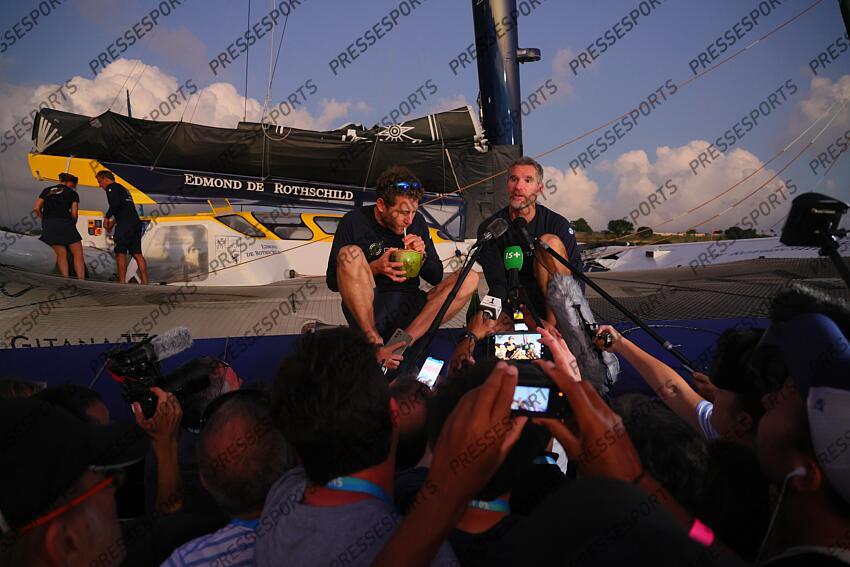 caudrelier (charles) israel (erwan) ARRIVEE TRANSAT JACQUES VABRE 2023 skippers : caudrelier (charles) israel (erwan) 