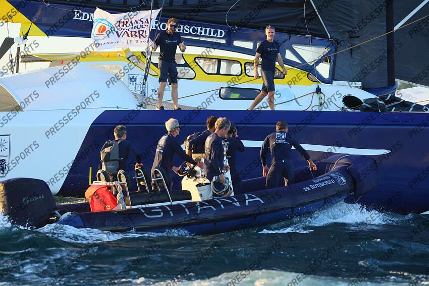caudrelier (charles) israel (erwan) ARRIVEE TRANSAT JACQUES VABRE 2023 skippers : caudrelier (charles) israel (erwan) 