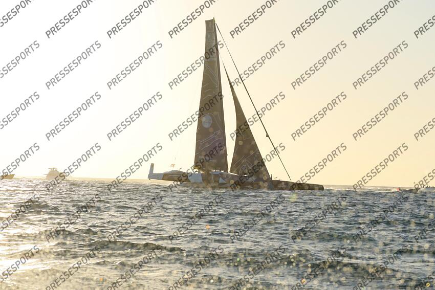 ARRIVEE TRANSAT JACQUES VABRE 2023 skippers : caudrelier (charles) israel (erwan) 