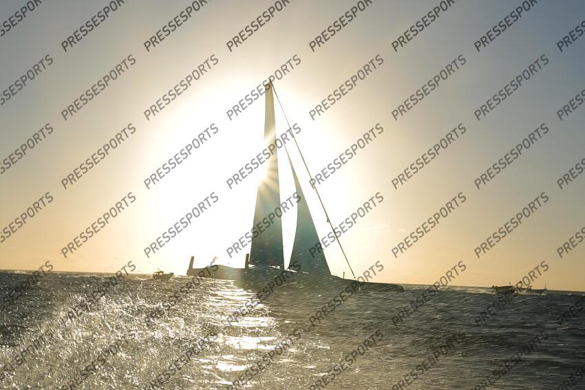 ARRIVEE TRANSAT JACQUES VABRE 2023 skippers : caudrelier (charles) israel (erwan) 