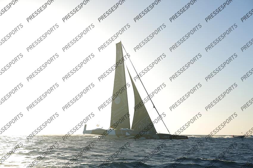 ARRIVEE TRANSAT JACQUES VABRE 2023 skippers : caudrelier (charles) israel (erwan) 