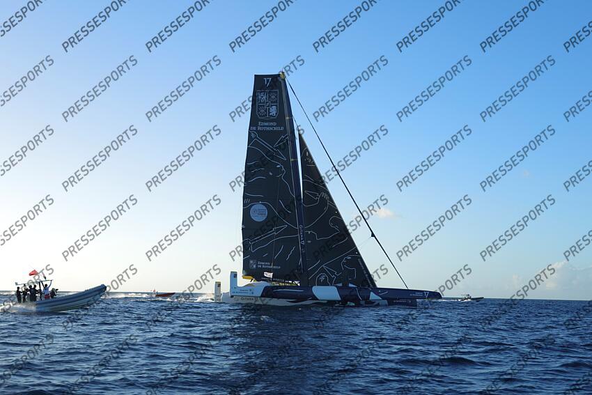 ARRIVEE TRANSAT JACQUES VABRE 2023 skippers : caudrelier (charles) israel (erwan) 