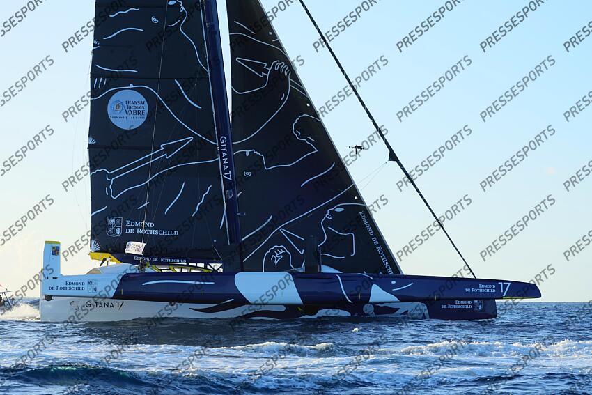 ARRIVEE TRANSAT JACQUES VABRE 2023 skippers : caudrelier (charles) israel (erwan) 