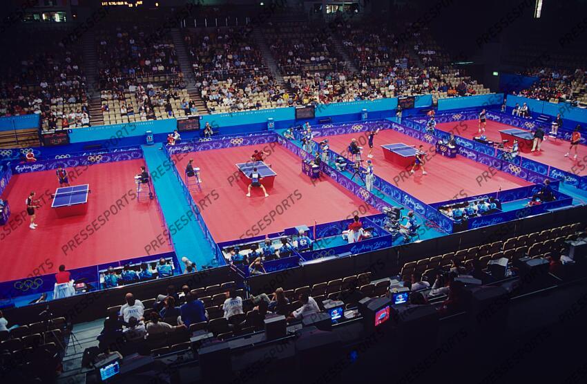 General view, SEPTEMBER 21, 2000 - Table Tennis : 2000 Sydney Olympic Games Men's Table Tennis singles match in Sydney, Australia. (Photo by Koji Aoki/AFLO SPORT) SIMPLE HOMMES 