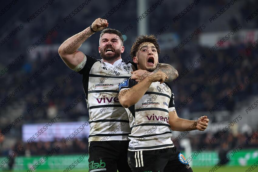 carbonneau (leo) arnold (samuel) - BRIVE VANNES - 14 EME JOURNEE PRO D2 - PRO D2 - BRIVE - STADE AMEDEE DOMENECH - SAISON 2023-2024 - BRIVE-VANNES (13-11) 