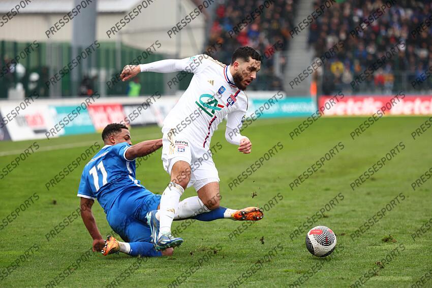 renaudin (jordan) cherki (rayan) PONTARLIER-LYON (0-3) 