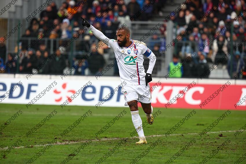 lacazette (alexandre) PONTARLIER-LYON (0-3) joie du 0-2 