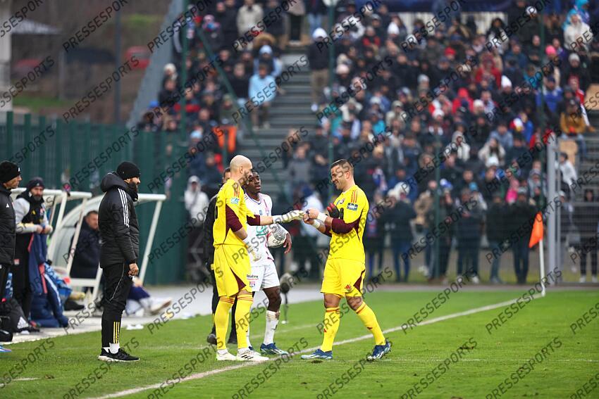 riou (remy) lopes (anthony) PONTARLIER-LYON (0-3) dernier match de Riou avec Lyon 