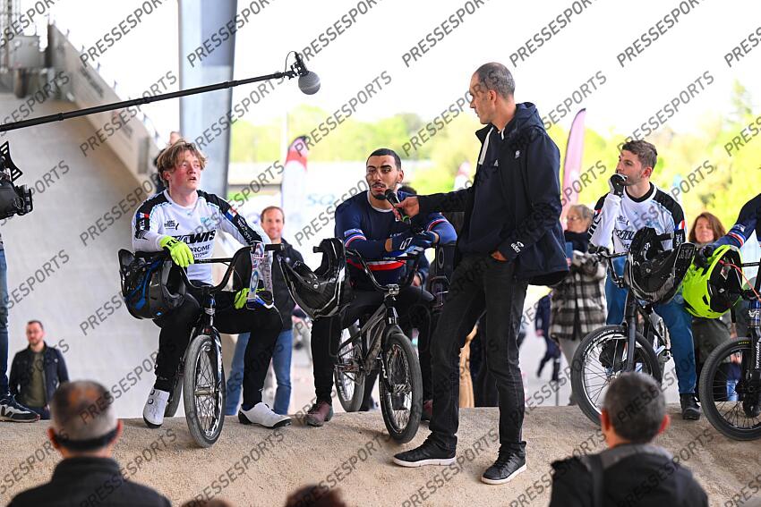 leclerc (enzo) - (fra) - garoyan (leo) - (fra) - MAGAZINE SITE BMX JO 2024 