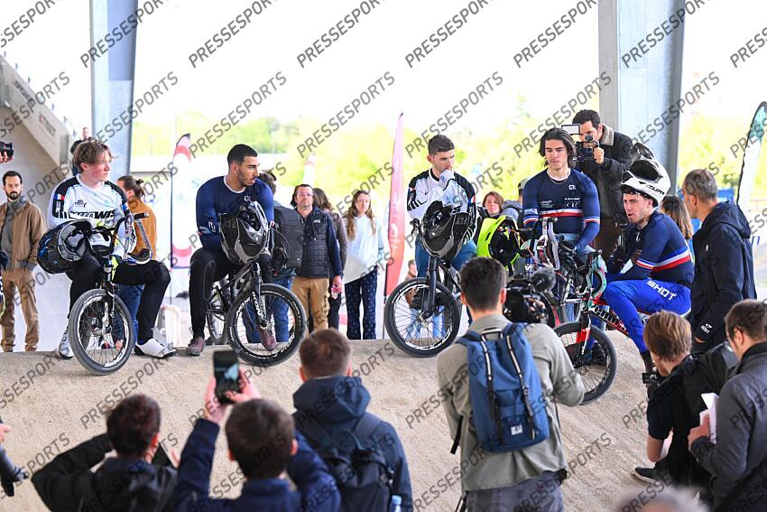 leclerc (enzo) - (fra) - garoyan (leo) - (fra) - a legender colsenet (mateo) - (fra) - pilard (arthur) - (fra) - MAGAZINE SITE BMX JO 2024 