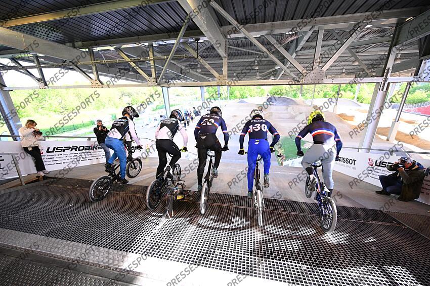 a legender leclerc (enzo) - (fra) - garoyan (leo) - (fra) - pilard (arthur) - (fra) - colsenet (mateo) - (fra) - MAGAZINE SITE BMX JO 2024 