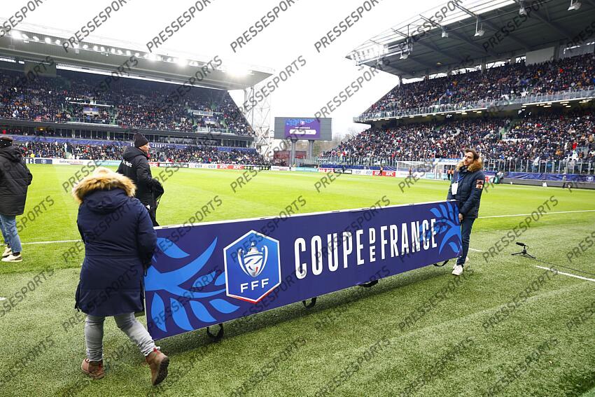 THIONVILLE-MARSEILLE (0-1) panneau coupe de france 