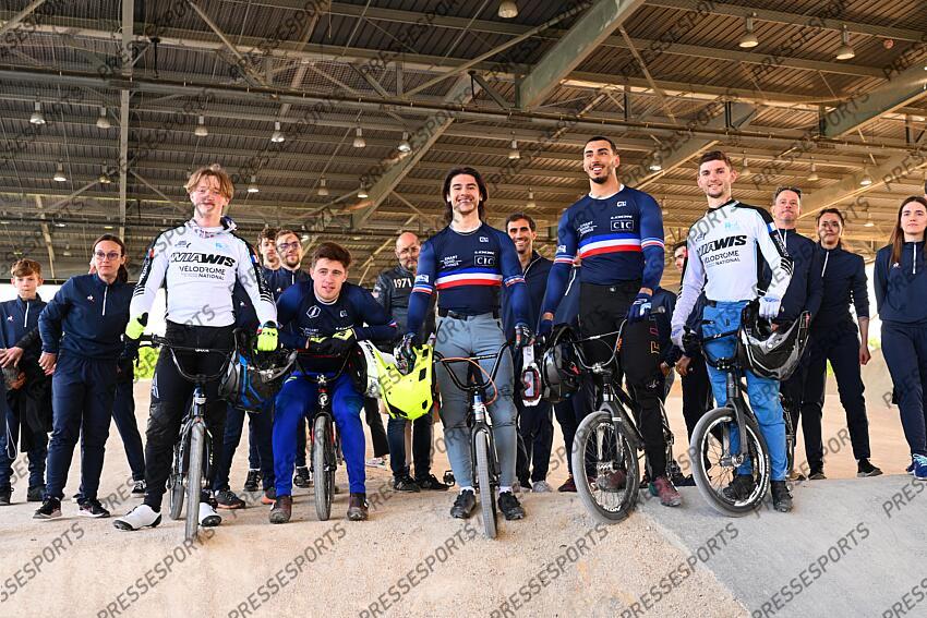leclerc (enzo) - (fra) - pilard (arthur) - (fra) - colsenet (mateo) - (fra) - garoyan (leo) - (fra) - a legender MAGAZINE SITE BMX JO 2024 