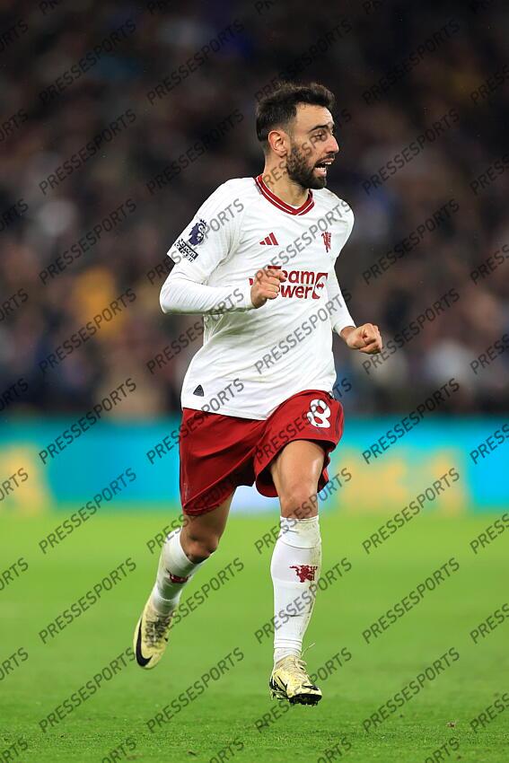 11th February 2024 - Premier League - Aston Villa v Manchester United - Bruno Fernandes of Manchester United - Photo: Simon Stacpoole / Offside. ASTON VILLA-MANCHESTER UNITED (1-2) 