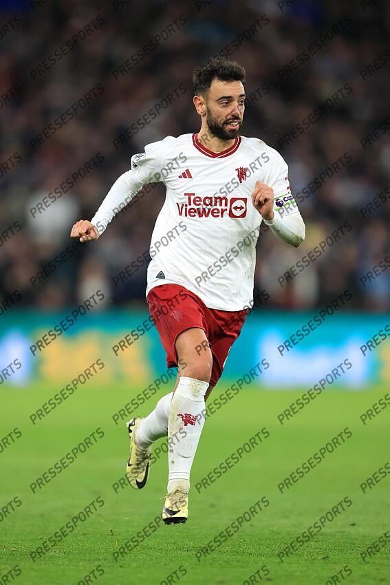 11th February 2024 - Premier League - Aston Villa v Manchester United - Bruno Fernandes of Manchester United - Photo: Simon Stacpoole / Offside. ASTON VILLA-MANCHESTER UNITED (1-2) 