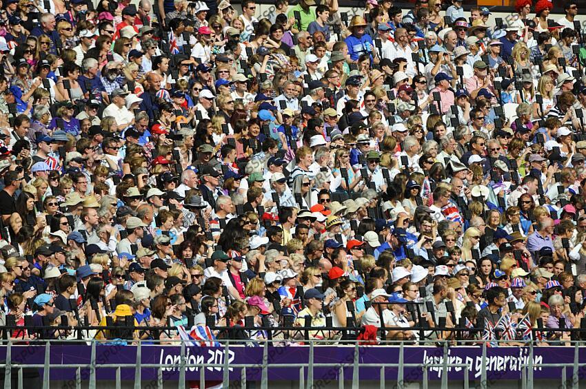 Les épreuves d'athlétisme se sont déroulées devant des tribunes pleines dans le Stade Olympiques de Londres, lors des Jeux Paralympiques 2012. JO PARALYMPIQUES LONDRES 