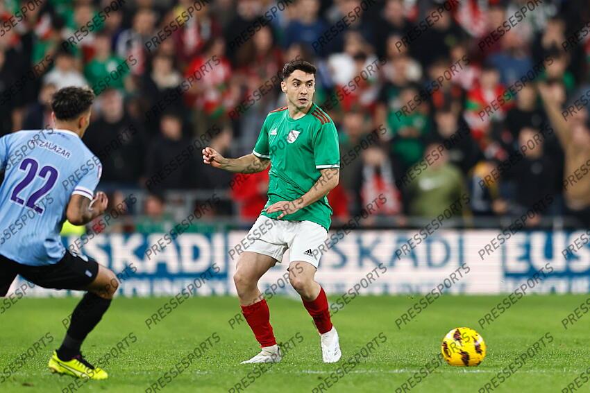 Oier Zarraga (Basque), MARCH 23, 2024 - Football / Soccer : International Friendly match between Basque 1-1 Uruguay at the San Mames Stadium in Bilbao, Spain. (Photo by Mutsu Kawamori/AFLO) PAYS BASQUE-URUGUAY (1-1) 