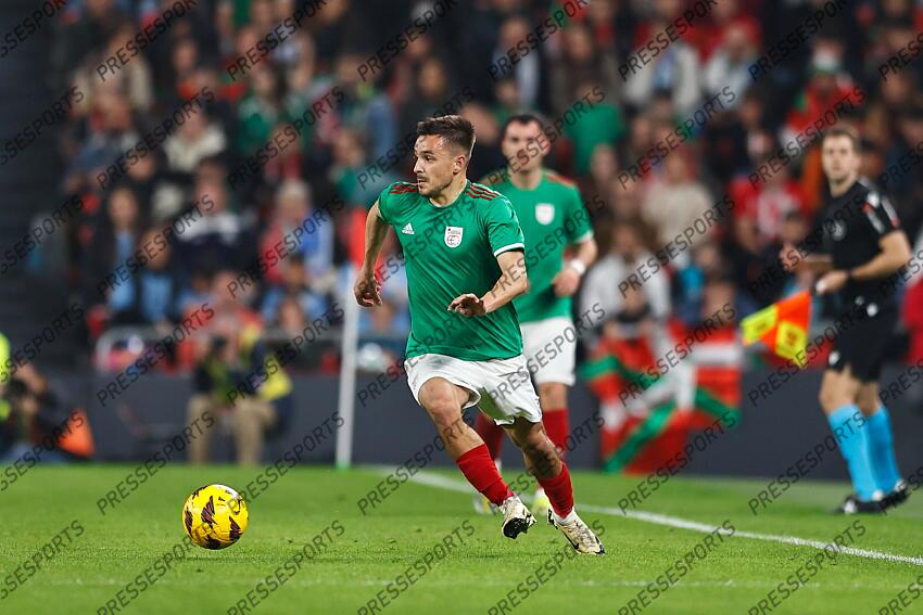 Andoni Gorosabel (Basque), MARCH 23, 2024 - Football / Soccer : International Friendly match between Basque 1-1 Uruguay at the San Mames Stadium in Bilbao, Spain. (Photo by Mutsu Kawamori/AFLO) PAYS BASQUE-URUGUAY (1-1) 