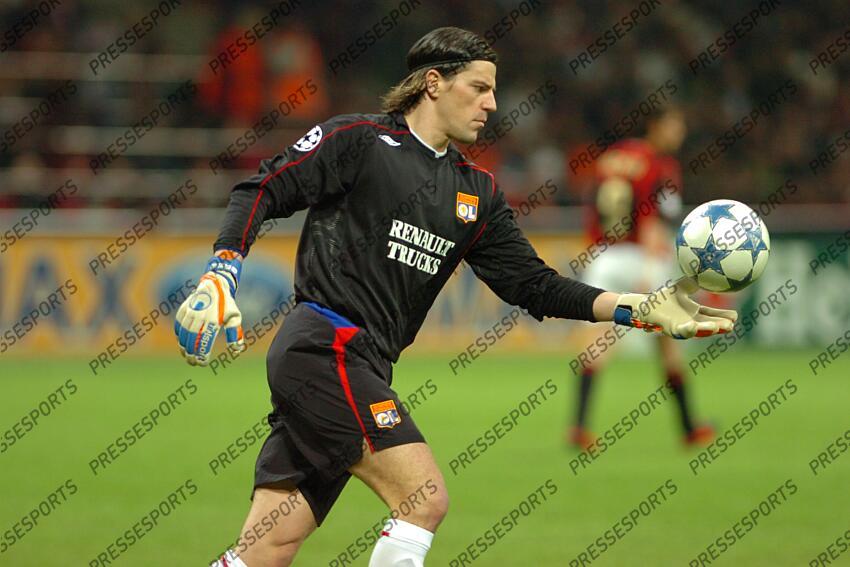 coupet (gregory) MILAN AC-LYON (3-1) 1/4 retour 