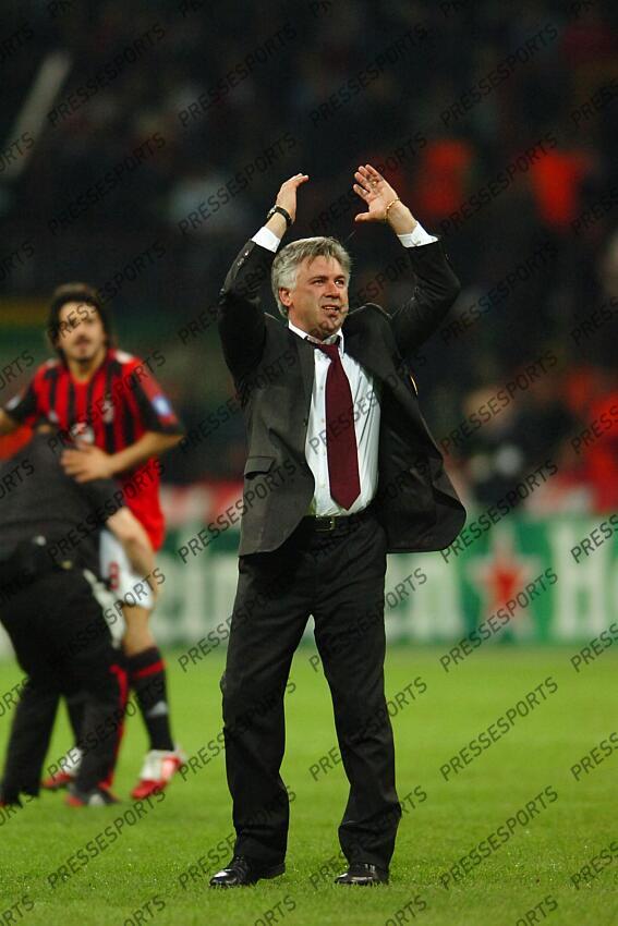 ancelotti (carlo) MILAN AC-LYON (3-1) 1/4 Finale retour entraineur milan ac FF(26/09/2008) L'(13/11/2009) 