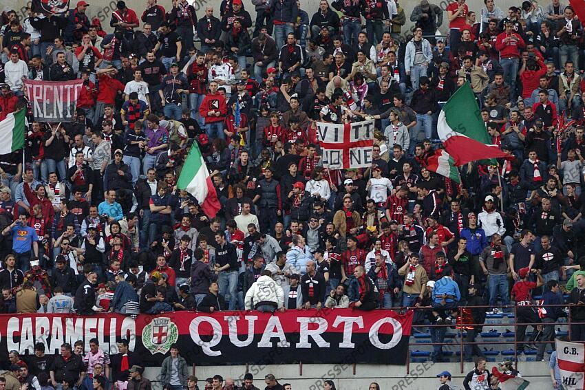 MILAN AC-LYON (3-1) 1/4 retour 