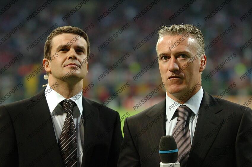 mathoux (herve) deschamps (didier) MILAN AC-LYON (3-1) 1/4 Finale retour 