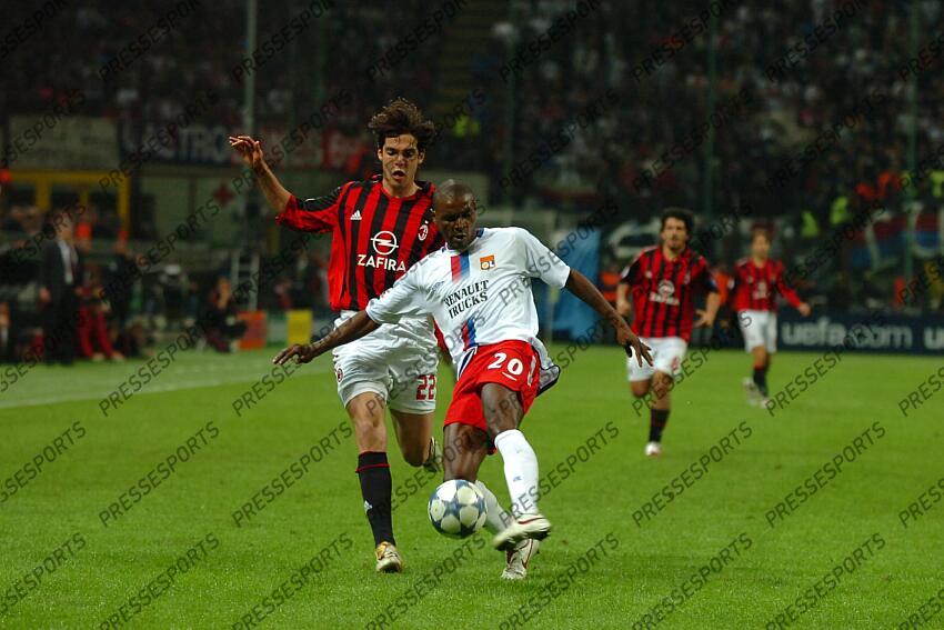 kaka abidal (eric) MILAN AC-LYON (3-1) 1/4 Finale retour FF(07/04/2006) 