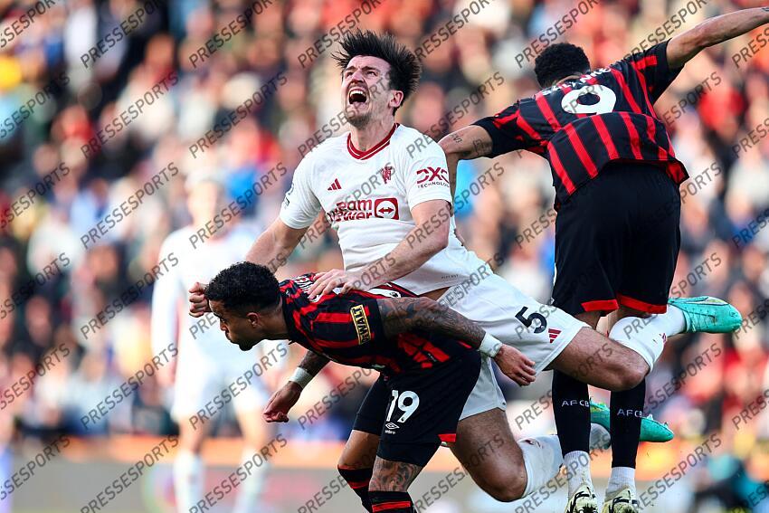 13 April 2024, Bournemouth - Premier League Football - AFC Bournemouth v Manchester United - Harry Maguire of Manchester United - Photo: Charlotte Wilson / Offside. BOURNEMOUTH-MANCHESTER UNITED (2-2) 