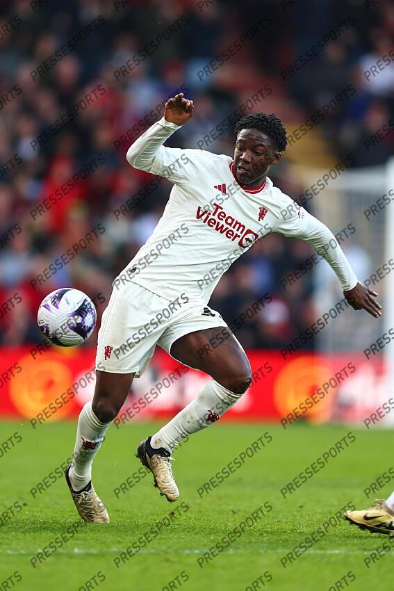 13 April 2024, Bournemouth - Premier League Football - AFC Bournemouth v Manchester United - Kobbie Mainoo of Manchester United - Photo: Charlotte Wilson / Offside. BOURNEMOUTH-MANCHESTER UNITED (2-2) 