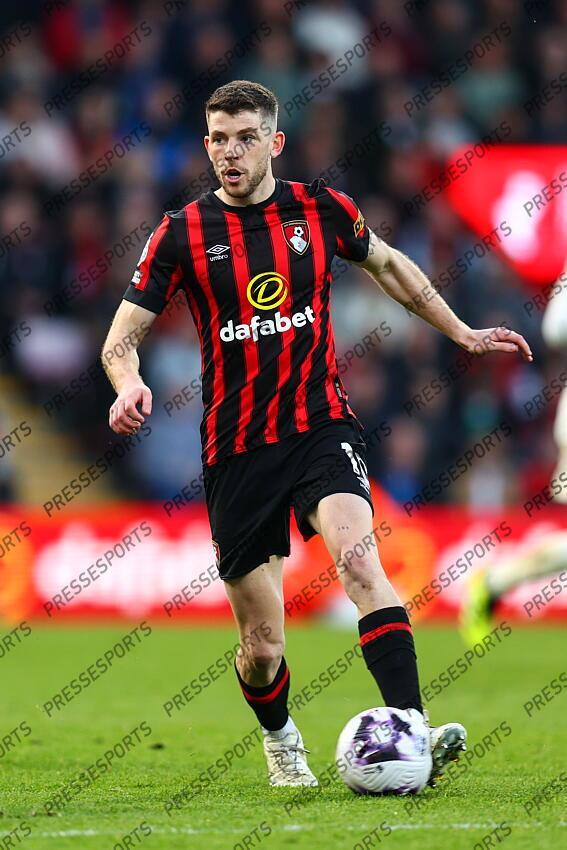 13 April 2024, Bournemouth - Premier League Football - AFC Bournemouth v Manchester United - Ryan Christie of Bournemouth - Photo: Charlotte Wilson / Offside. BOURNEMOUTH-MANCHESTER UNITED (2-2) 