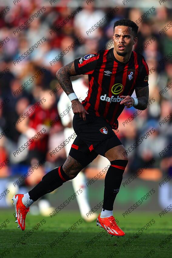 13 April 2024, Bournemouth - Premier League Football - AFC Bournemouth v Manchester United - Justin Kluivert of Bournemouth - Photo: Charlotte Wilson / Offside. BOURNEMOUTH-MANCHESTER UNITED (2-2) 
