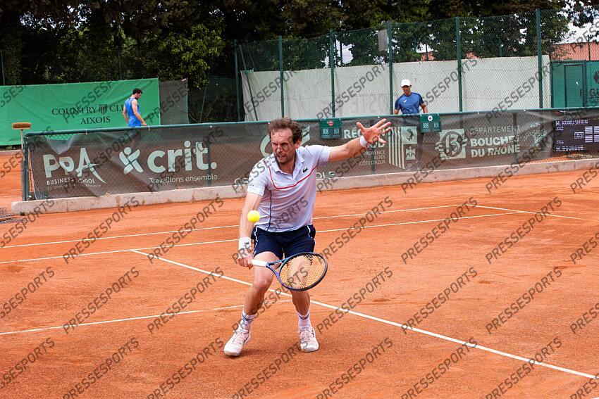 29/04/2024 - Tennis : Mathias Bourge of France loose at the first round of the Open Pays d'Aix, at Aix-en-Provence, France, for the Challenger 250ATP. OPEN PAYS D'AIX 