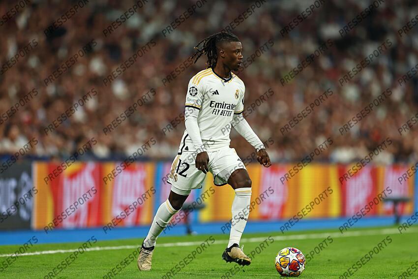 Eduardo Camavinga (Real), MAY 8, 2024 - Football / Soccer : UEFA Champions League Semi finals 2nd leg match between Real Madrid CF 2-1 FC Bayern Munchen at the Estadio Santiago Bernabeu in Madrid, Spain. (Photo by Mutsu Kawamori/AFLO) REAL MADRID-BAYERN MUNICH (2-1) 