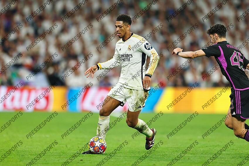 Jude Ballingham (Real), MAY 8, 2024 - Football / Soccer : UEFA Champions League Semi finals 2nd leg match between Real Madrid CF 2-1 FC Bayern Munchen at the Estadio Santiago Bernabeu in Madrid, Spain. (Photo by Mutsu Kawamori/AFLO) REAL MADRID-BAYERN MUNICH (2-1) 