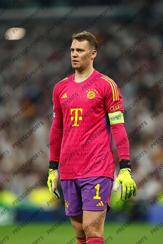 Manuel Neuer (Bayern), MAY 8, 2024 - Football / Soccer : UEFA Champions League Semi finals 2nd leg match between Real Madrid CF 2-1 FC Bayern Munchen at the Estadio Santiago Bernabeu in Madrid, Spain. (Photo by Mutsu Kawamori/AFLO) REAL MADRID-BAYERN MUNICH (2-1) 