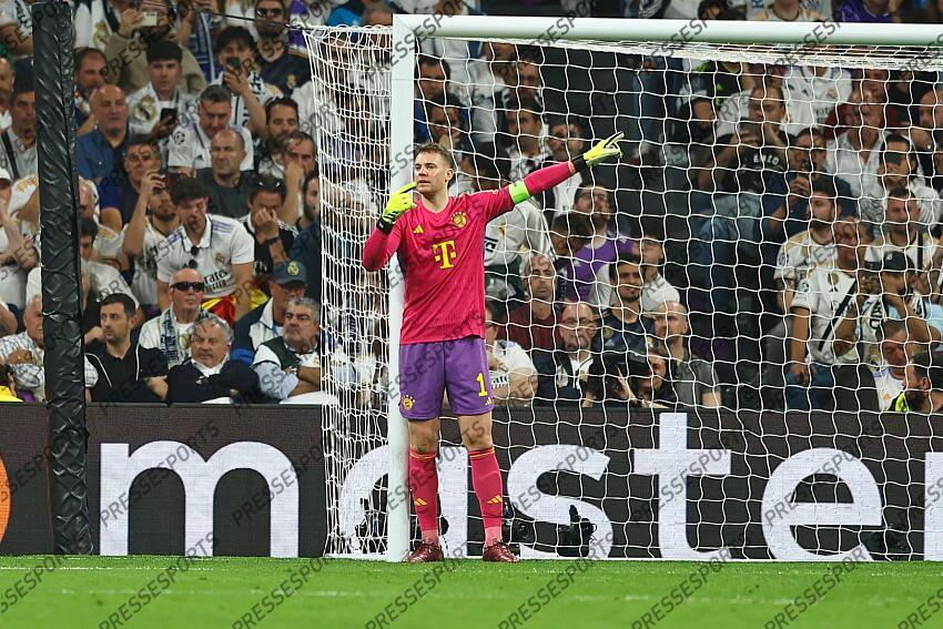 Manuel Neuer (Bayern), MAY 8, 2024 - Football / Soccer : UEFA Champions League Semi finals 2nd leg match between Real Madrid CF 2-1 FC Bayern Munchen at the Estadio Santiago Bernabeu in Madrid, Spain. (Photo by Mutsu Kawamori/AFLO) REAL MADRID-BAYERN MUNICH (2-1) 