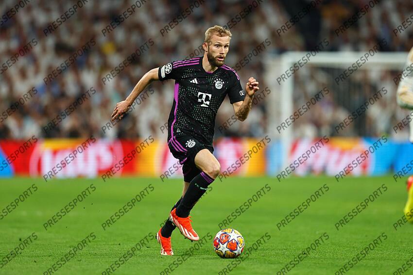 Konrad Laimer (Bayern), MAY 8, 2024 - Football / Soccer : UEFA Champions League Semi finals 2nd leg match between Real Madrid CF 2-1 FC Bayern Munchen at the Estadio Santiago Bernabeu in Madrid, Spain. (Photo by Mutsu Kawamori/AFLO) REAL MADRID-BAYERN MUNICH (2-1) 