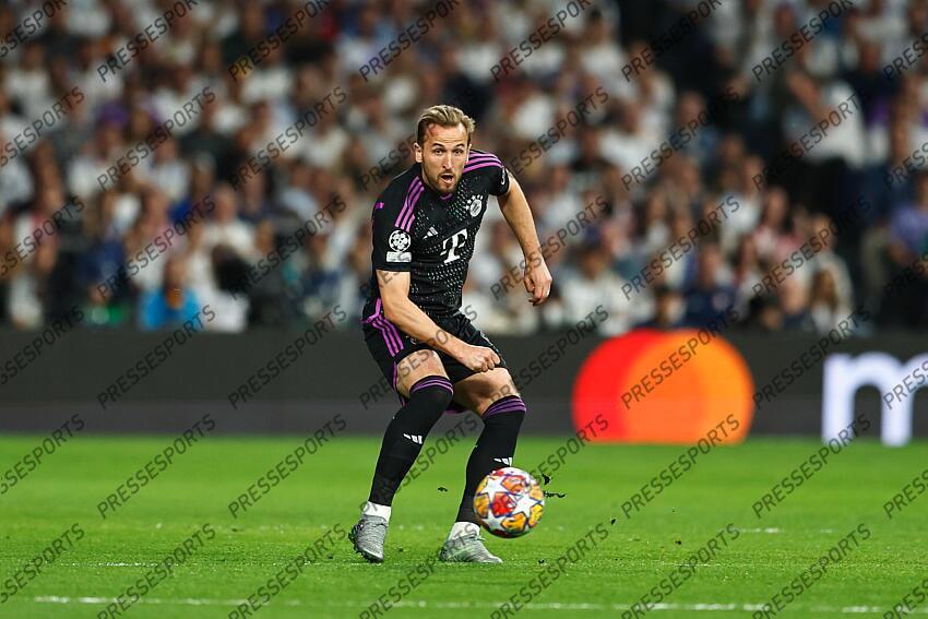 Harry Kane (Bayern), MAY 8, 2024 - Football / Soccer : UEFA Champions League Semi finals 2nd leg match between Real Madrid CF 2-1 FC Bayern Munchen at the Estadio Santiago Bernabeu in Madrid, Spain. (Photo by Mutsu Kawamori/AFLO) REAL MADRID-BAYERN MUNICH (2-1) 