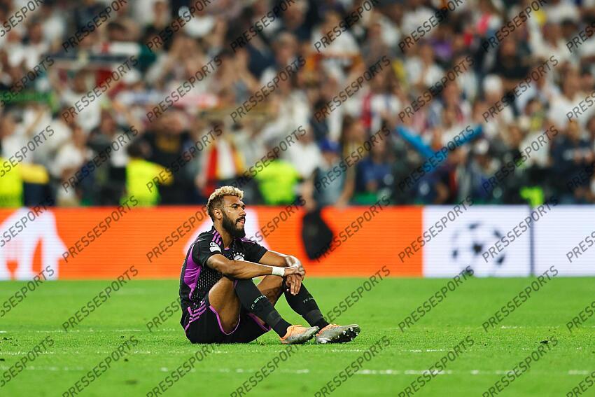 Eric Maxim Choupo-Moting (Bayern), MAY 8, 2024 - Football / Soccer : Eric Maxim Choupo-Moting dejected after lossing UEFA Champions League Semi-finals 2nd leg match between Real Madrid CF 2-1 FC Bayern Munchen at the Estadio Santiago Bernabeu in Madrid, Spain. (Photo by Mutsu Kawamori/AFLO) REAL MADRID-BAYERN MUNICH (2-1) 
