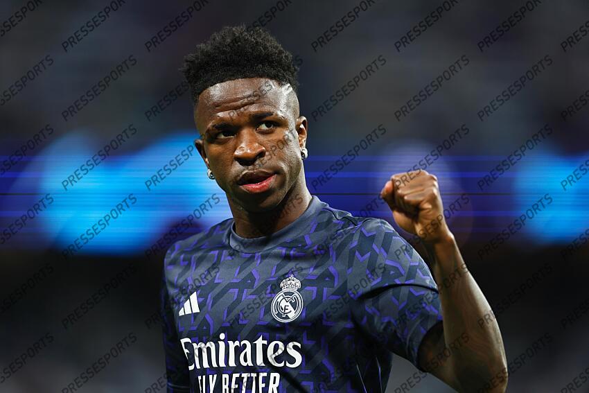 Vinicius Junior (Real), MAY 8, 2024 - Football / Soccer : UEFA Champions League Semi-finals 2nd leg match between Real Madrid CF 2-1 FC Bayern Munchen at the Estadio Santiago Bernabeu in Madrid, Spain. (Photo by Mutsu Kawamori/AFLO) REAL MADRID-BAYERN MUNICH (2-1) 