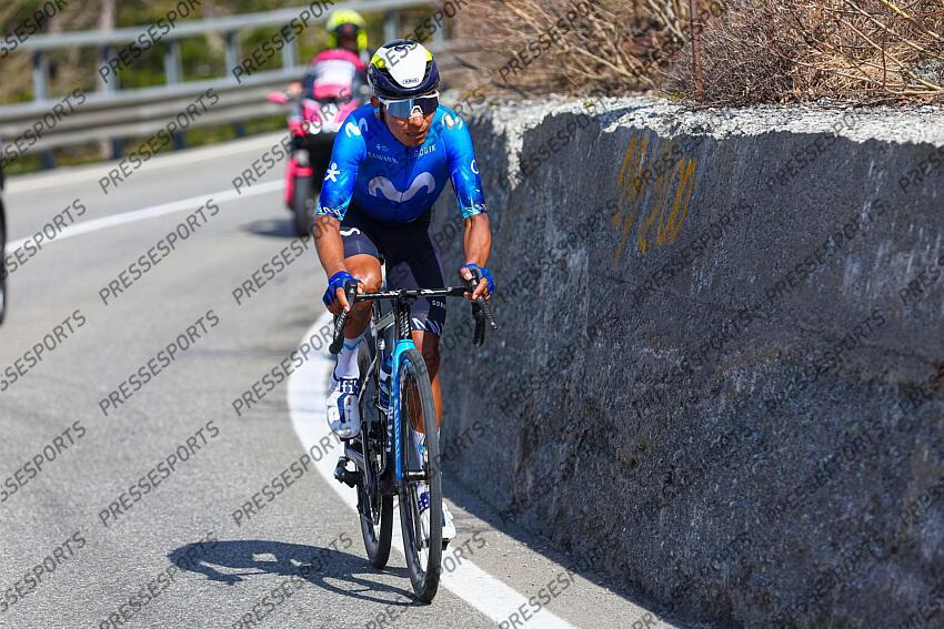 Giro d'Italia 2024 - 107th Edition - 15th stage Manerba del Garda - Livigno (Mottolino) 222 km - 19/05/2024 - Nairo Quintana (COL - Movistar Team) - photo Luca Bettini/SprintCyclingAgency©2024 MANERBA DEL GARDA/LIVIGNO 